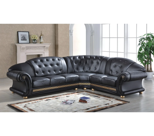 Caldanagh Leather Corner Sofa