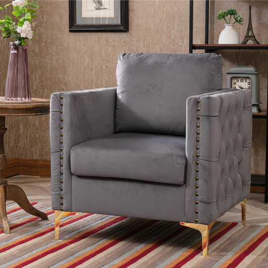 Wide Tufted Slipcovered