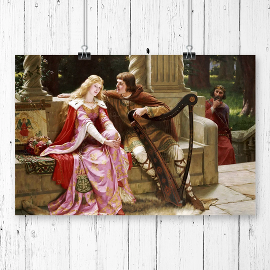 'Tristan and Isolde' by Edmund Leighton Graphic art