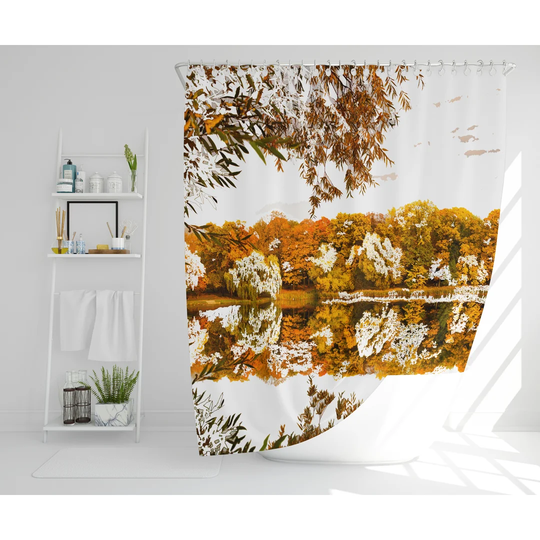 Irvona Polyester Shower Curtain Set