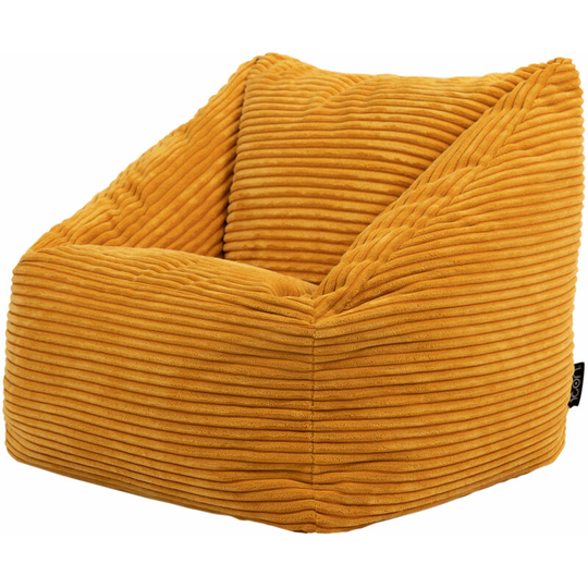 Mini Morgan Kids Cord Armchair Bean Bag - Ochre Yellow