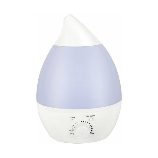 Perlerare - 1.3 Liter Ultrasonic Air Humidifier for Baby, Ambiance, Home, with Filter, Quiet, Night Light, Auto-Off (Up to 0.62㎡)