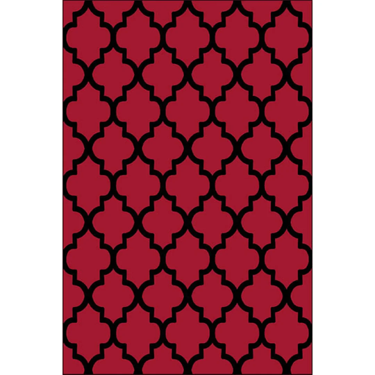 Janae Flatweave Cotton Red/Black Rug