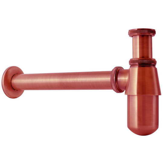 Antique Ancient Copper Waste Bottle Trap Retro Bathroom Drain Siphon Basin Sink