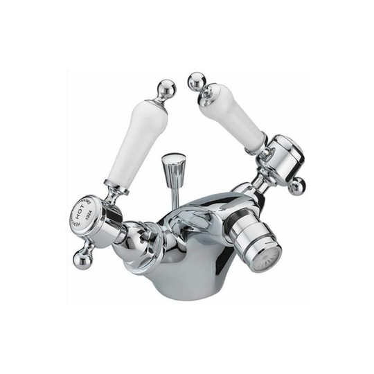 Glastonbury Bidet Mixer Tap - Chrome - TGRC05 - Chrome - Heritage