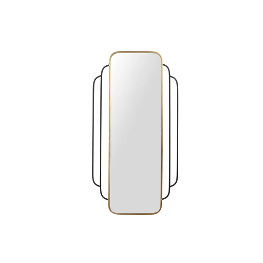 Camdenton Metal Framed Wall Mounted Accent Mirror in Golden