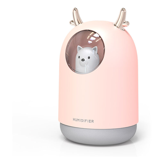 Betterlifegb - Baby Room Air Humidifier Quiet Ultrasonic with 7 Light Colors 12 Hr Auto Shut-Off, 300ml, BR-Life, Pink