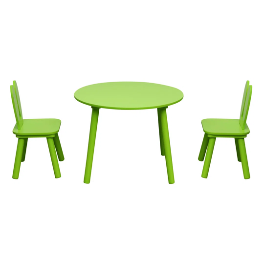 Kids 3 Piece Round Play Table and Chair Set