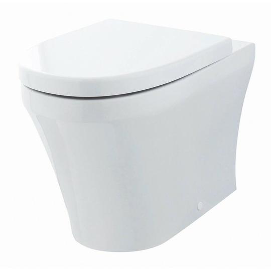 Luna Back To Wall Toilet 555mm Projection - Soft Close Seat - Hudson Reed