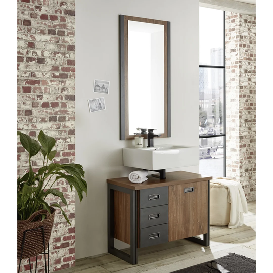 Kennemer 81mm Bathroom Furniture Suite with Mirror