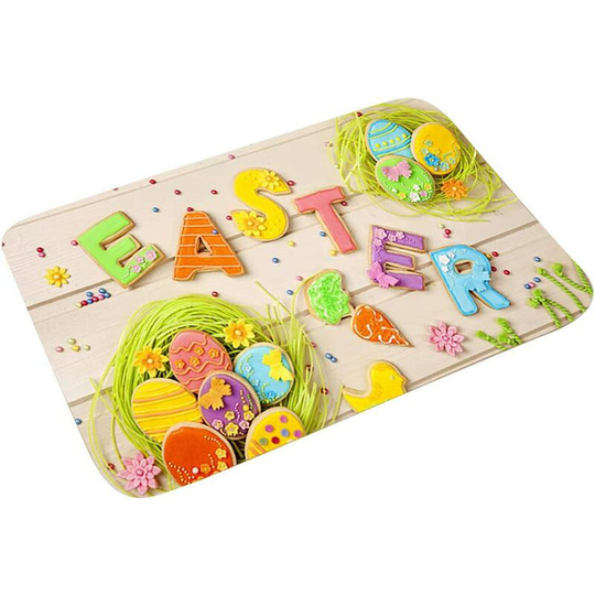 Easter Bunny Doormat Rabbit Entrance Mats Non-Slip Welcome Mats Decorative Bathroom Mats for Home Kitchen (40 * 60cm) -- E SOEKAVIA