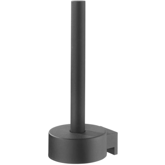 Spare Toilet Roll Holder Bold Matt Black Tiger - Black