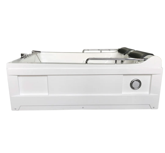 Lulu Whirlpool Bath Tub Spa White Corner Bathtub 175 x 132cm Hot Tub 2 Persons