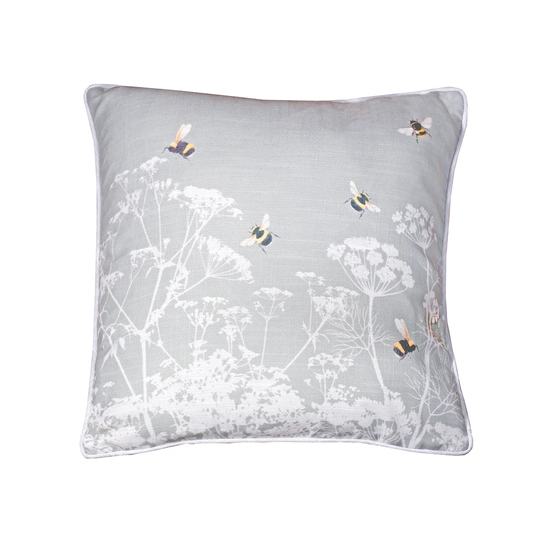Aubrielle Meadow Bees Cushion with Filling