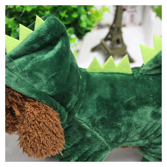 Dog Clothes, Puppy Dog Pet Clothes Sweatshirt Warm Shirt, Dinosaur Warm Winter Pet Clothes Coral Fleece Dog Coat (m)