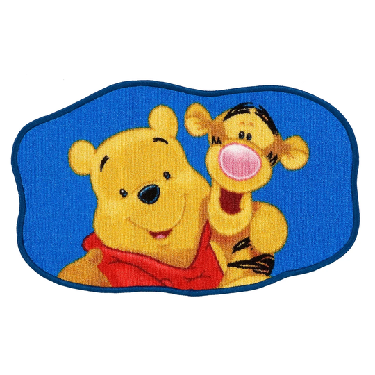 ABC Teppich Winnie & Tiger blau/beige 50 x 80 cm