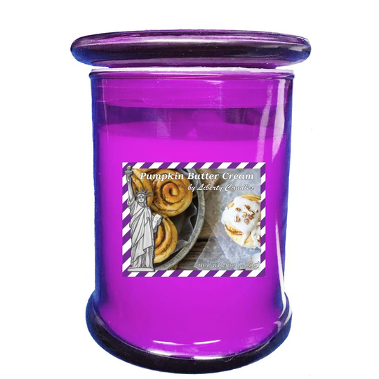 2 Piece Patriot Vanilla Cupcake And Pumpkin Buttercream Scented Jar Candle Set