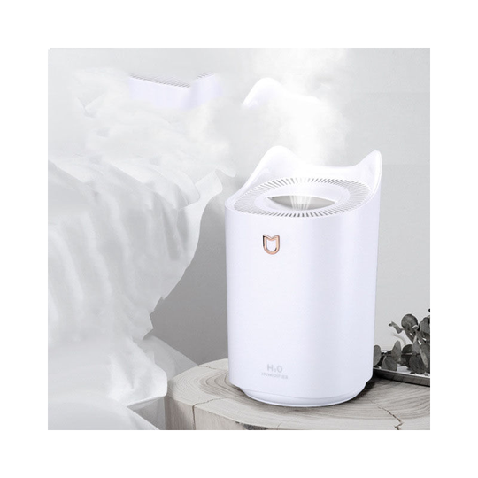 Perleraregb - 3L usb Large Capacity Dual Nozzle Humidifier Household Quiet Bedroom Office Air K7 Humidifier (White)
