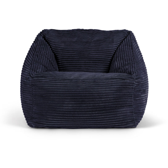 Mini Morgan Kids Cord Armchair Bean Bag - Navy Blue