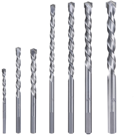 Meterk MK23 7PCS Cement Masonry Drill Bit Set with Sandblasting Surface Treatment