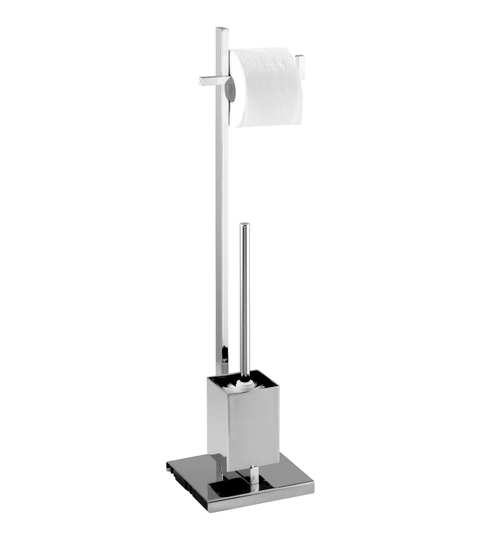 Borchardt Freestanding Toilet Roll and Brush Set