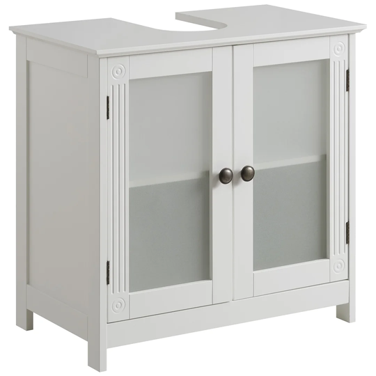 Quickset 929 60Cm Single Bathroom Vanity Base Only in White