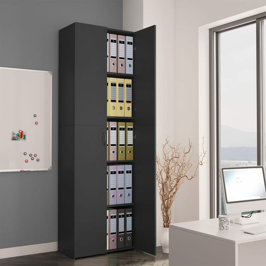 Rowlett 2 Door Storage Cabinet by Ebern Designs - Grey