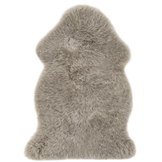 Handwoven Sheepskin Taupe Rug
