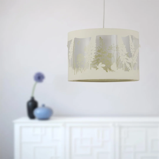 Ceiling 30cm Cotton Drum Pendant Shade