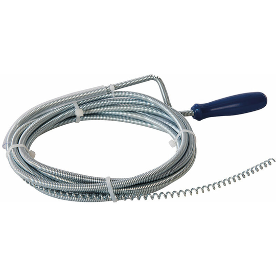 3m Corkscrew Drain Auger Probe Flexible Spring Wire Waste Pipe Unblocking Tool
