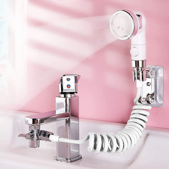Shower Head Sink, Telescopic Hose Hand Shower for Bidet Shower Head Wall Mounted Sink, Shower Head Water Saving Perfect for Washing Hair or Cleaning