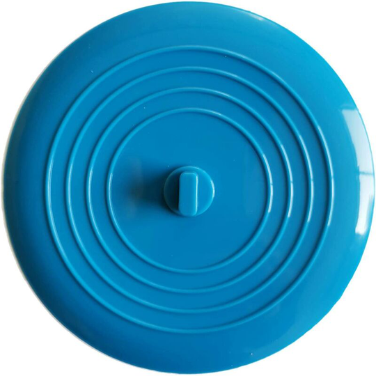 Tub Stopper Silicone Sink Stopper Kitchen Sink Stopper Diameter 6.1' for Kitchen, Bathroom and Laundry (1 Piece, Black)