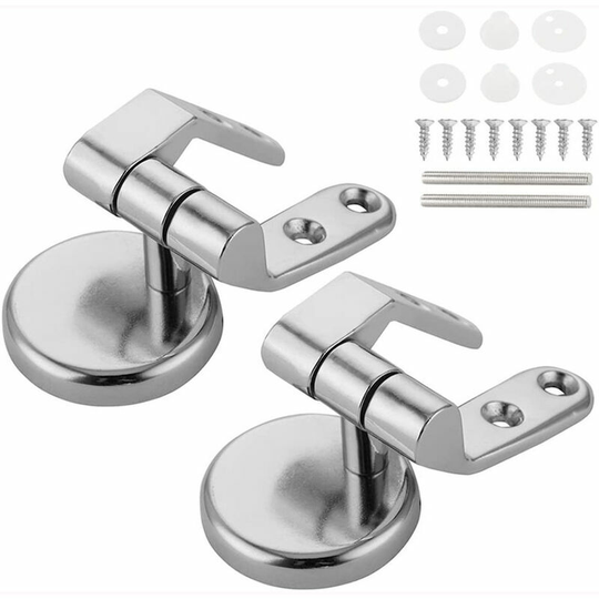 Toilet Seat Hinge Fixings Replacement- Suitable for All Kinds of Toilet Styles Such,Toilet Seat Hinge Toilet Fixings,Easy Assembly(2 pieces)