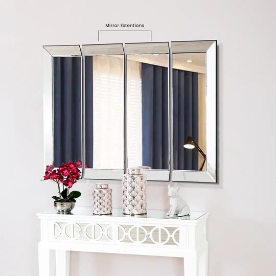 Snell 30x90 Accent Wall Mirror Middle Extension in Silver