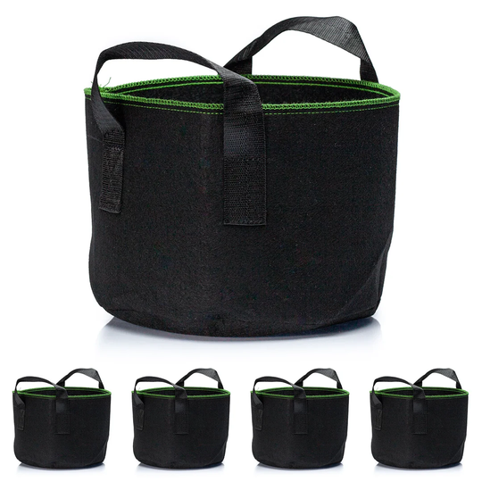 Blumfeldt Planting Bag Set 5 Piece 20 L Fleece With Handles