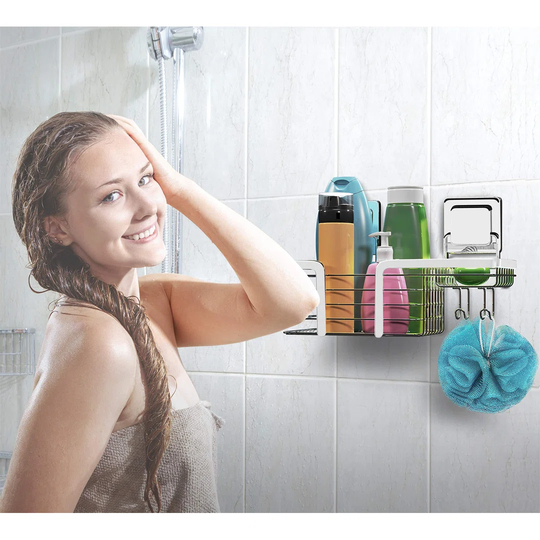 Schaffner Suction Stainless Steel Shower Caddy