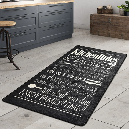 Canonero Shaggy Black Rug