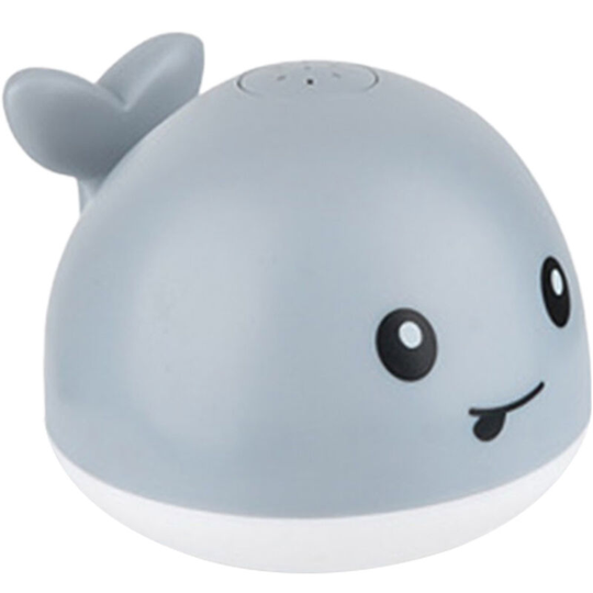 Baby Bath Toys Whale Automatic Spray Water Toy with led Light Induction Sprinkler Bathtub Shower Toys for Toddlers Infants, Grey - Grey