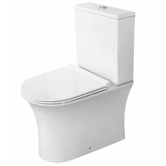 Orbit - Viva Fully Back to Wall Close Coupled Rimless Toilet Push Button Cistern - Excluding Seat