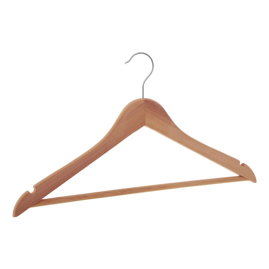 Lafe Cedar Wood Clothes Hanger with Notches