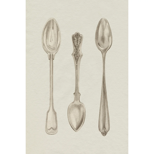 Silver Spoon I by Grace Popp - Wrapped Canvas Painting