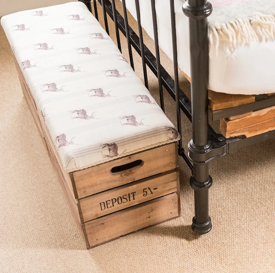 Talmo Wood Storage Bench