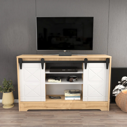 Polston Barn Door TV Stand for TVs up to 60"