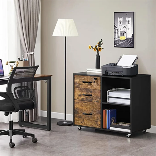 Mobile 3 Drawer Filing Cabinet
