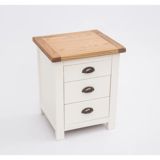Peter 3 Drawer Bedside Table