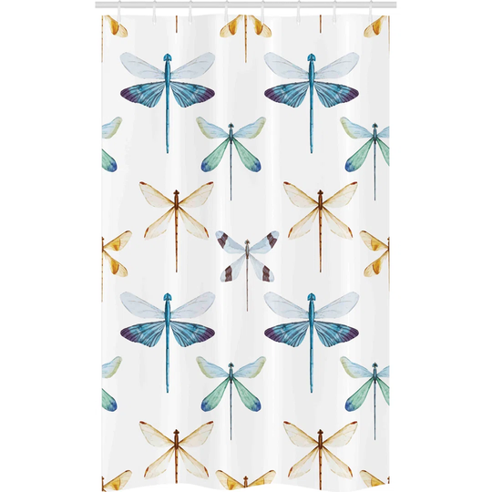 Haseebullah 8 Piece Polyester Shower Curtain Set + Hooks