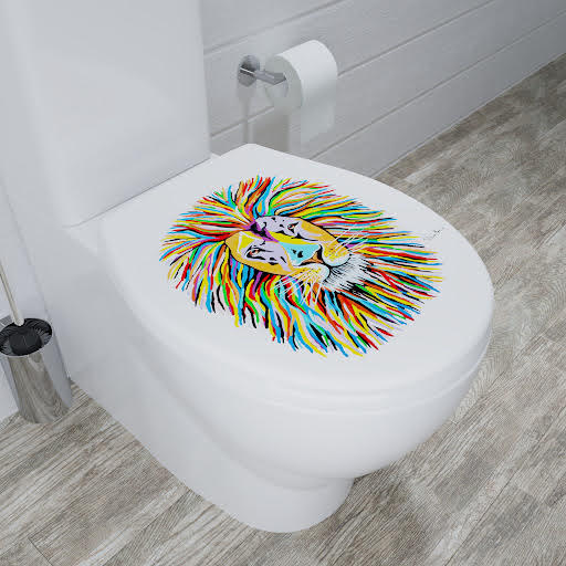 Croydex Steven Brown Lewis McZoo Lion Soft Close Toilet Seat - WL604322H