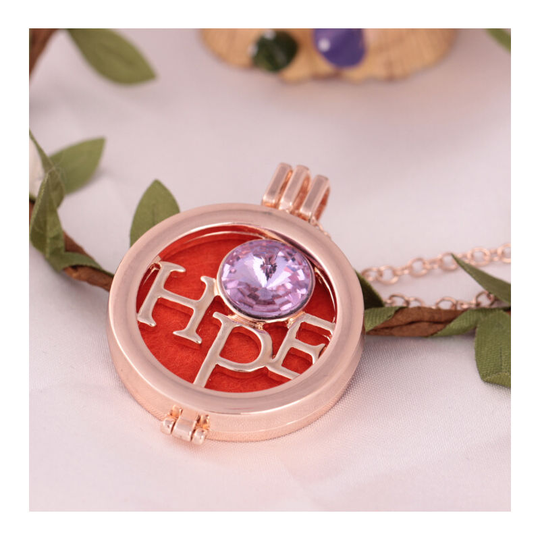 Ilovemilan - 3-piece essential oil diffuser aromatherapy necklace alloy diamond long sweater chain (4-6)