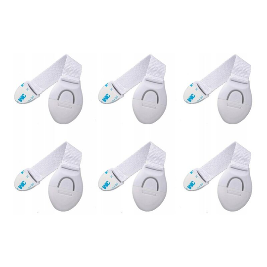 Multifunctional lock for baby safety cabinet, no need to drill, for refrigerator, drawer, cabinet 6 pack