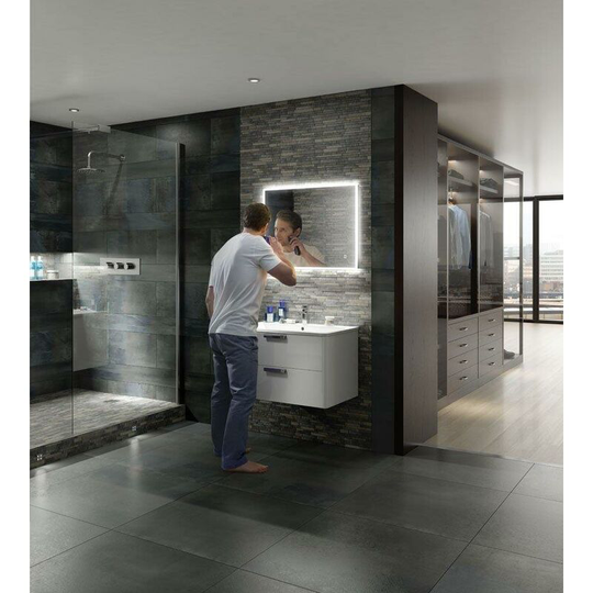 HIB - Vega 80 Illuminated led Bathroom Mirror - 800mm Wide - 78752000 - Clear